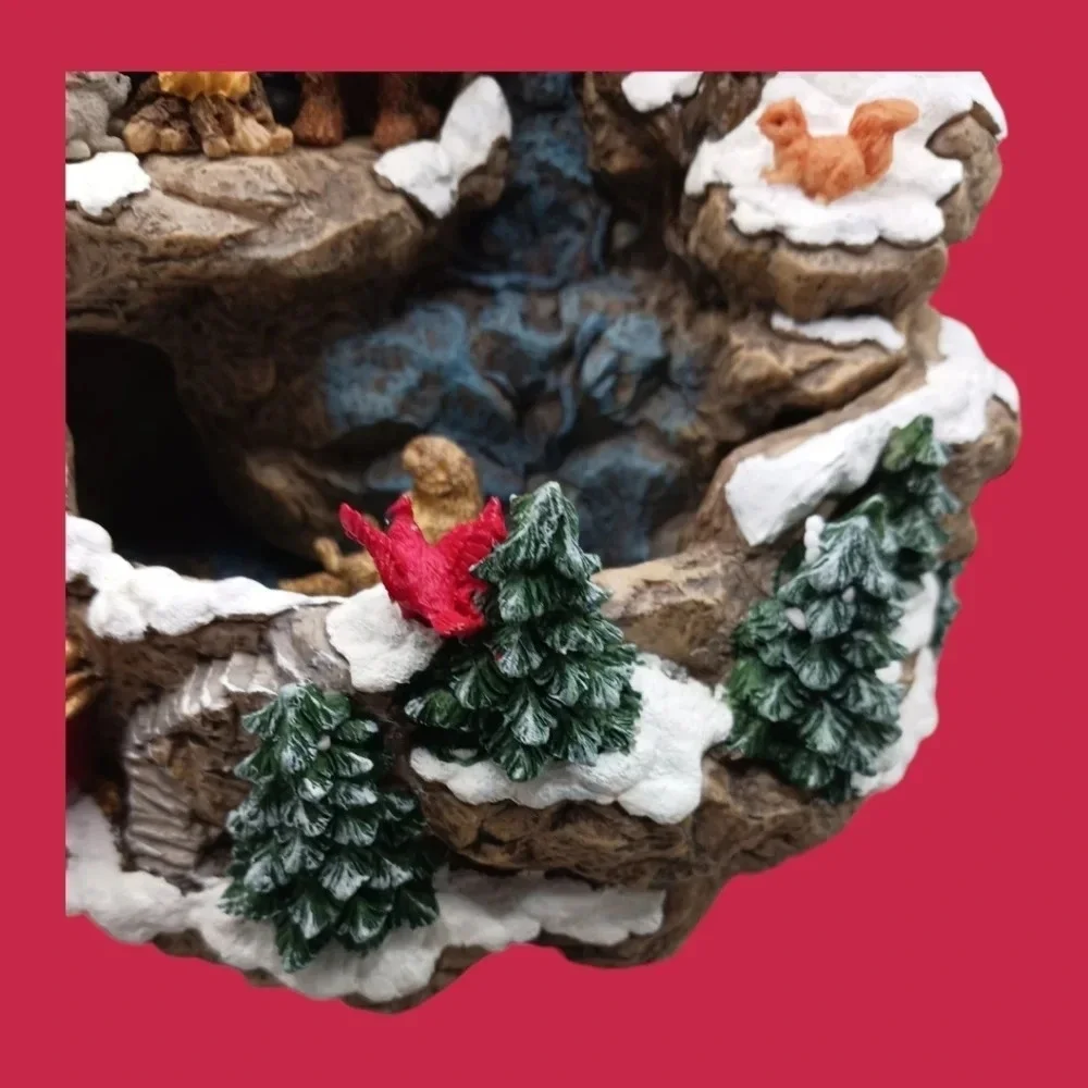 Traditions vtg christmas decorative table top fountain